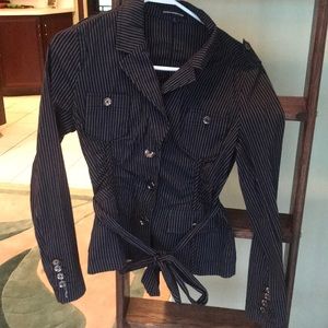 Express pin-striped stretchy work jacket size 10